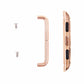 Frendorf | Für Apple Watch 42 / 44 / 45mm Metallarmband Connector Metall Schnalle, Paar (Roségold)
