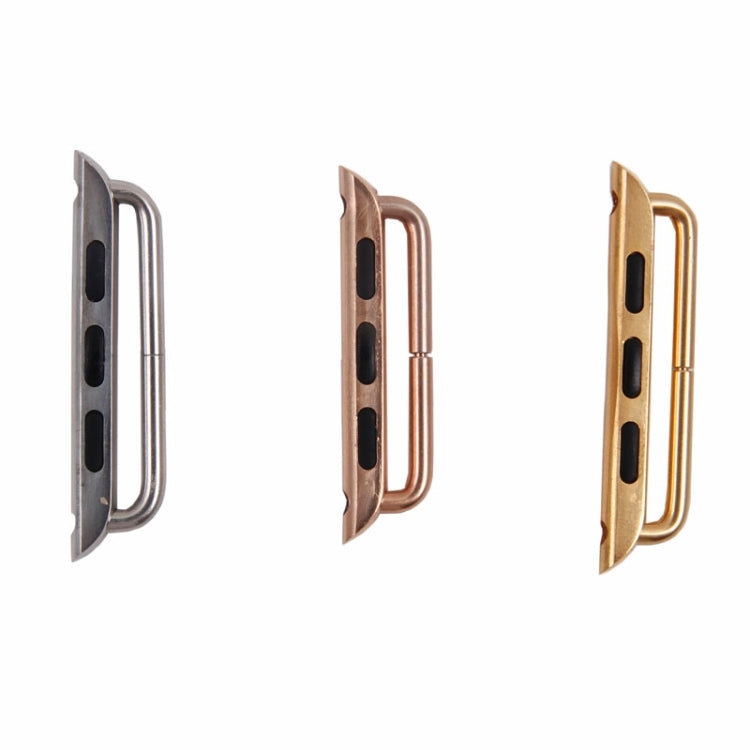 Frendorf | Für Apple Watch 42 / 44 / 45mm Metallarmband Connector Metall Schnalle, Paar (Roségold)