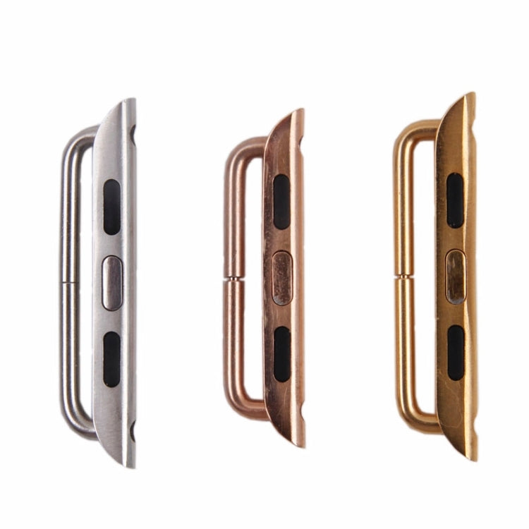 Frendorf | Für Apple Watch 42 / 44 / 45mm Metallarmband Connector Metall Schnalle, Paar (Roségold)