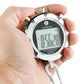 Frendorf | PS528 Metall-Stoppuhr Professioneller Chronograph Handheld Digital LCD Sportzähler Timer mit Band