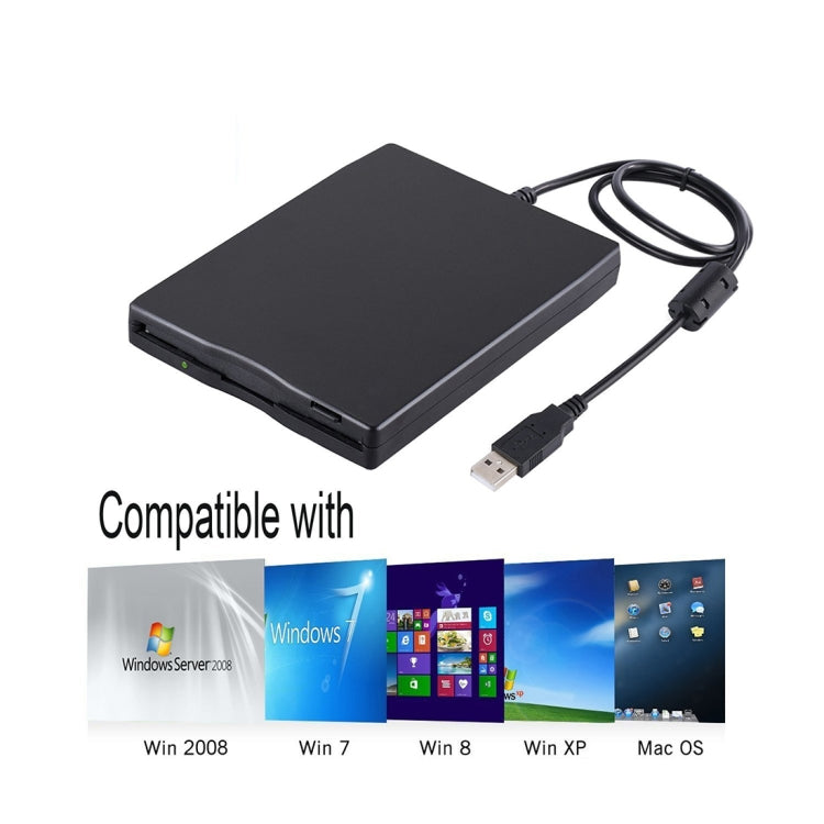 Frendorf | 3,5 Zoll 1,44MB FDD Tragbares USB Externes Diskettenlaufwerk für Laptop, Desktop