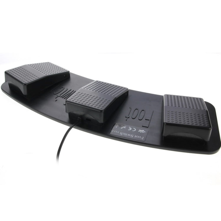 Frendorf | PC USB Triple Action Fußschalter (Schwarz)