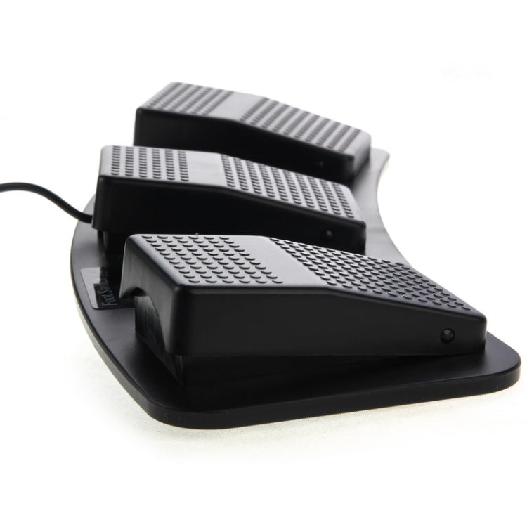 Frendorf | PC USB Triple Action Fußschalter (Schwarz)