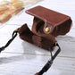 Frendorf | Retro-Stil PU-Leder Kamera Tasche mit Gürtel für Sony RX100 M3 / M4 / M5 (Kaffee)