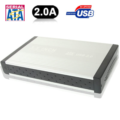 Frendorf | High Speed 3.5 Zoll HDD SATA & IDE externes Gehäuse, Unterstützung USB 2.0 (Silber)