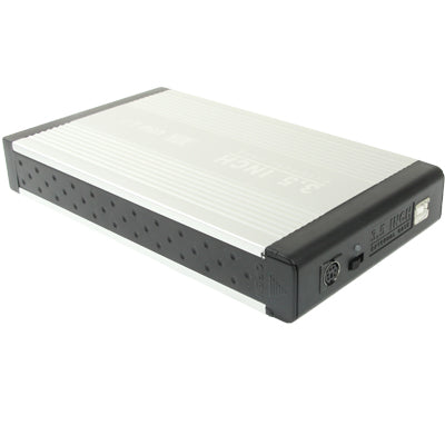 Frendorf | High Speed 3.5 Zoll HDD SATA & IDE externes Gehäuse, Unterstützung USB 2.0 (Silber)