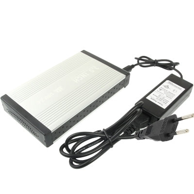 Frendorf | High Speed 3.5 Zoll HDD SATA & IDE externes Gehäuse, Unterstützung USB 2.0 (Silber)