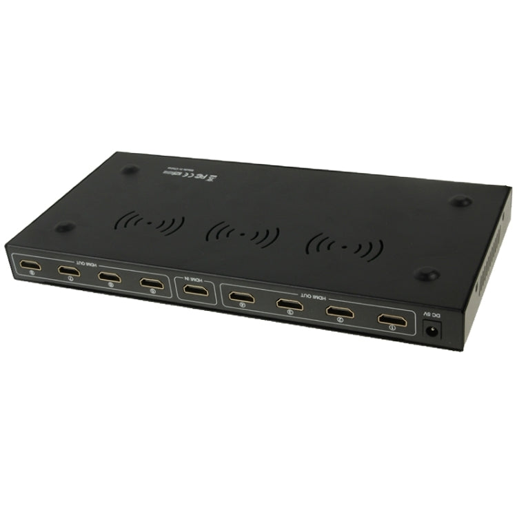 Frendorf | V1.4 Full HD 1080P 1 x 8 HDMI Verstärker Splitter, Unterstützt 3D(Schwarz)