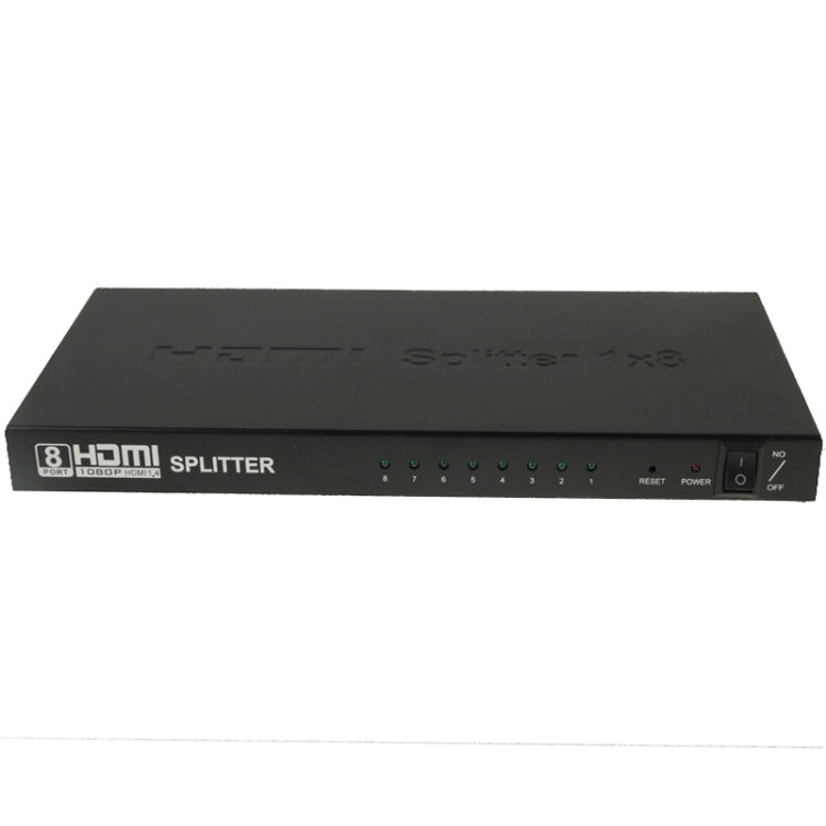 Frendorf | V1.4 Full HD 1080P 1 x 8 HDMI Verstärker Splitter, Unterstützt 3D(Schwarz)