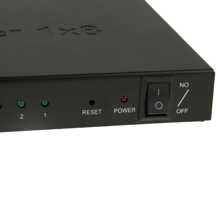 Frendorf | V1.4 Full HD 1080P 1 x 8 HDMI Verstärker Splitter, Unterstützt 3D(Schwarz)