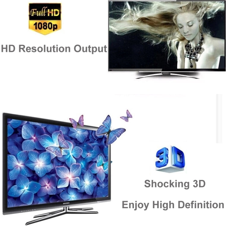Frendorf | V1.4 Full HD 1080P 1 x 8 HDMI Verstärker Splitter, Unterstützt 3D(Schwarz)