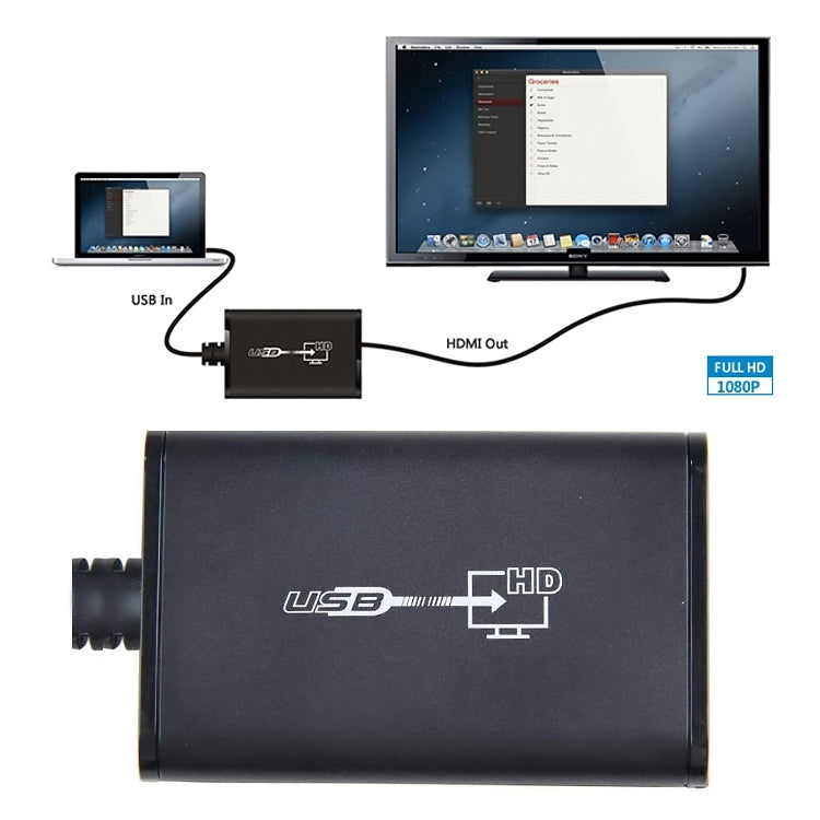 Frendorf | USB 2.0 zu HDMI HD Video Führer für HDTV, Unterstützung von Full HD 1080P