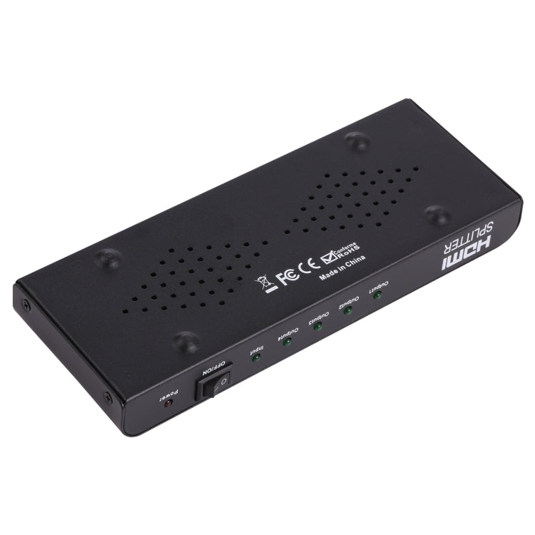 Frendorf | 1080P 1x4 HDMI Splitter, 1.4 Version, EU Stecker(Schwarz)