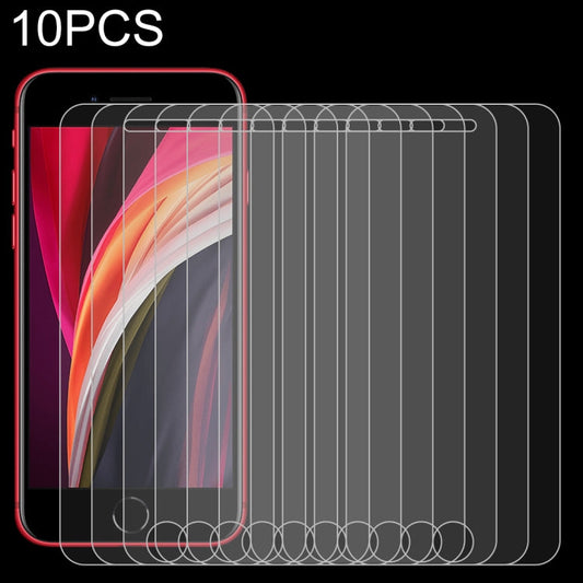 Frendorf | 10 PCS für iPhone SE & 5 & 5S & 5C 0.26mm 9H Oberflächenhärte 2.5D Explosionssichere gehärtete Glasschutzfolie