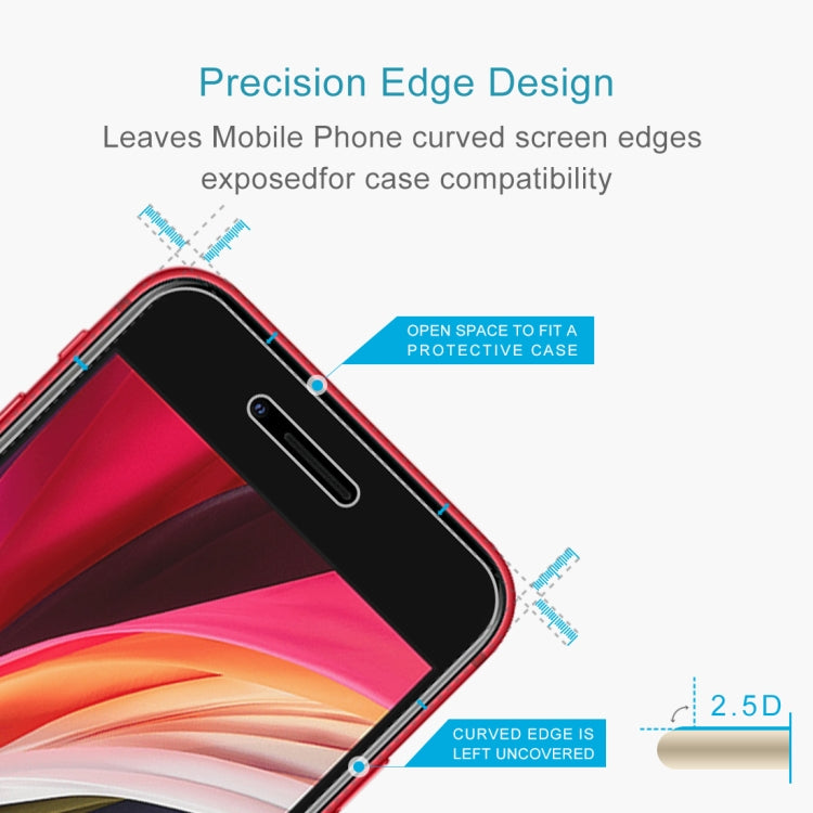 Frendorf | 100 PCS für iPhone SE & 5 & 5S & 5C 0.26mm 9H Oberflächenhärte 2.5D Explosionsgeschütztes gehärtetes Glasfilm