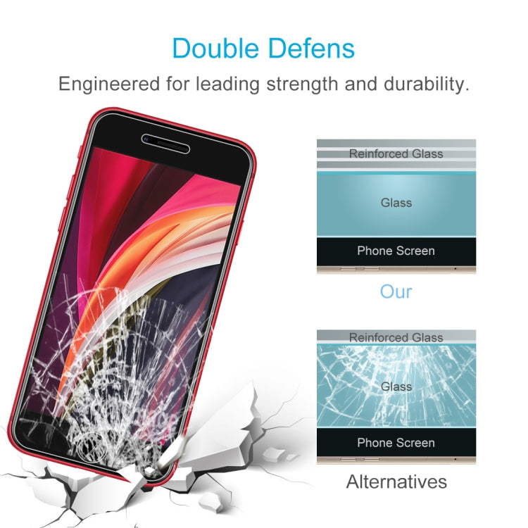 Frendorf | 100 PCS für iPhone SE & 5 & 5S & 5C 0.26mm 9H Oberflächenhärte 2.5D Explosionsgeschütztes gehärtetes Glasfilm