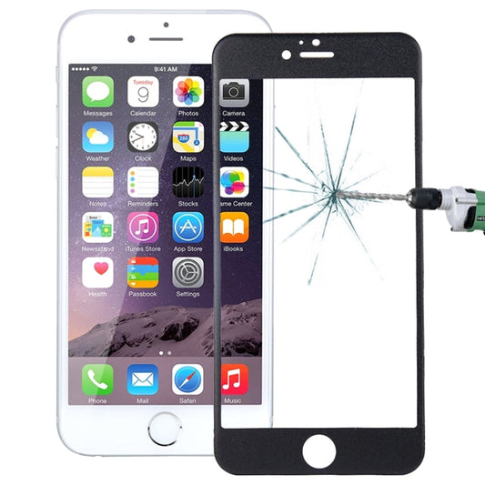 Frendorf | 0,26 mm 9H+ Oberflächenhärte 2.5d Vollbildabdeckung explosionssicher gehärtetes Glasfolie iPhone 6s Plus (schwarz) (Schwarz)