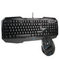 Frendorf | Aula Killing Soul Behead Series Verdrahtete USB Stille / Rutschfeste QWERTZ-Tastatur mit Blu-ray-Hintergrundbeleuchtung + 500-1000Hz Rückgabefrequenz 7D Gaming Maus Combo-Kit, Deutsche Sprache Tasten