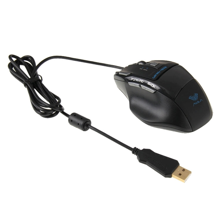 Frendorf | Aula Killing Soul Behead Series Verdrahtete USB Stille / Rutschfeste QWERTZ-Tastatur mit Blu-ray-Hintergrundbeleuchtung + 500-1000Hz Rückgabefrequenz 7D Gaming Maus Combo-Kit, Deutsche Sprache Tasten