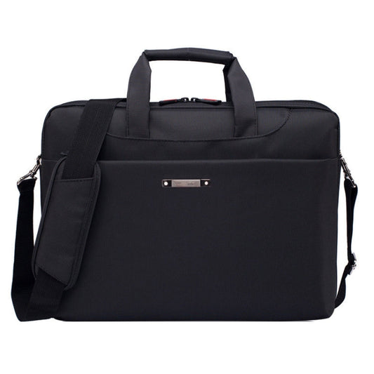 Frendorf | 15,6 Zoll Tragbare Ein Schulter Wasserdichte Nylon Laptop Tasche, Schwarz (301#)(Schwarz)