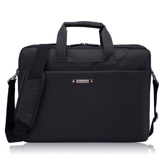 Frendorf | 15,6 Zoll Tragbare Ein Schulter Wasserdichte Nylon Laptop Tasche, Schwarz (301#)(Schwarz)