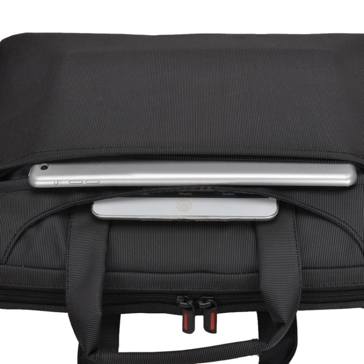 Frendorf | 15,6 Zoll Tragbare Ein Schulter Wasserdichte Nylon Laptop Tasche, Schwarz (301#)(Schwarz)