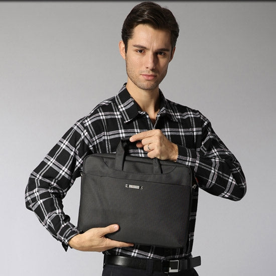 Frendorf | 15,6 Zoll Tragbare Ein Schulter Wasserdichte Nylon Laptop Tasche, Schwarz (301#)(Schwarz)