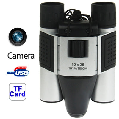 Frendorf | 10×25mm 5 in 1 (Fernrohrkamera + Videokamera + Digitalkamera + PC-Kamera + TF-Kartenleser) Digitale Kameraf binoculars, Sichtfeld: 101m/1000m, Größe: 135 × 100 × 24mm