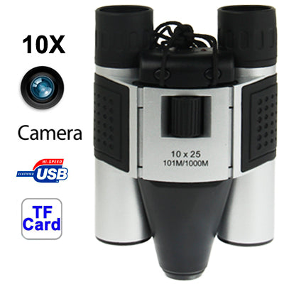Frendorf | 10×25mm 5 in 1 (Fernrohrkamera + Videokamera + Digitalkamera + PC-Kamera + TF-Kartenleser) Digitale Kameraf binoculars, Sichtfeld: 101m/1000m, Größe: 135 × 100 × 24mm
