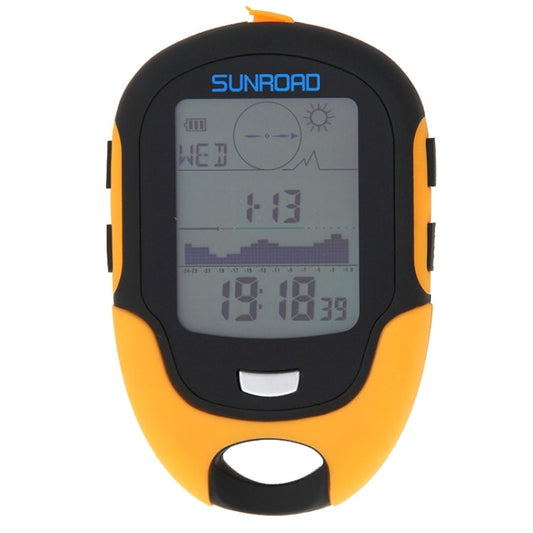 Frendorf | SUNROAD Multifunktions-LCD-Digital-Höhenmesser mit Kompass & Barometer & Thermometer & Hygrometer & Wettervorhersage & LED-Taschenlampe und Uhr