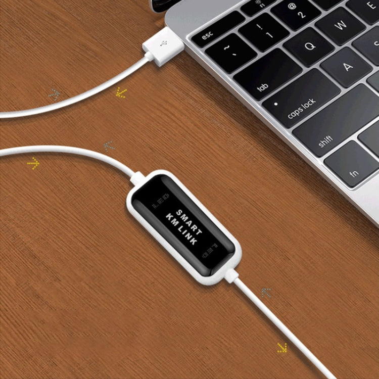 Frendorf | High Speed USB 2.0 Smart KM Link Kabel, PC zu PC Tastatur & Maus teilen, Plug and Play, Länge: 165cm