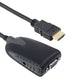 Frendorf | HDMI Male auf VGA Female Adapter mit Audiokabel (Schwarz)