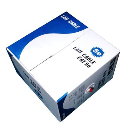 Frendorf | LAN-Kabel (CAT5E-Datenkabel), Kupfer-beschichtetes Aluminium (CCA), Kupfer-beschichteter Stahl (CCS), Länge: 305m, Durchmesser: 0,5mm