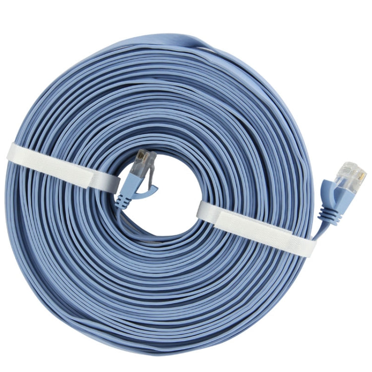 Frendorf | CAT6 Ultra-dünnes Flaches Ethernet Netzwerk LAN Kabel, Länge: 50m (Blau)