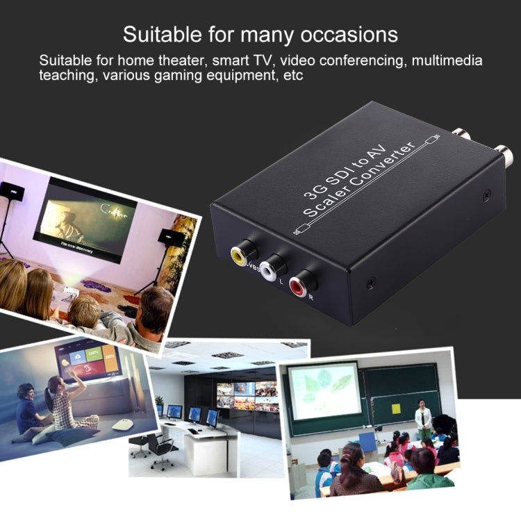 Frendorf | NF-F001 3G SDI zu AV + SDI Scaler Konverter, Ermöglicht SD-SDI / HD-SDI / 3G-SDI auf HDTV angezeigt