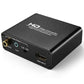 Frendorf | HDV-339 Full HD HDMI zu DVI + Digital Coax / Analog Stereo Audio Converter Adapter (Schwarz)