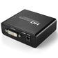 Frendorf | HDV-339 Full HD HDMI zu DVI + Digital Coax / Analog Stereo Audio Converter Adapter (Schwarz)