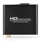 Frendorf | HDV-339 Full HD HDMI zu DVI + Digital Coax / Analog Stereo Audio Converter Adapter (Schwarz)