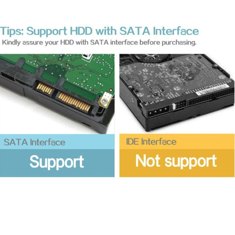 Frendorf | ORICO 6619US3 5Gbps Super Speed USB 3.0 zu SATA Festplatten-Dockingstation für 2,5 Zoll / 3,5 Zoll Festplatte (Schwarz)