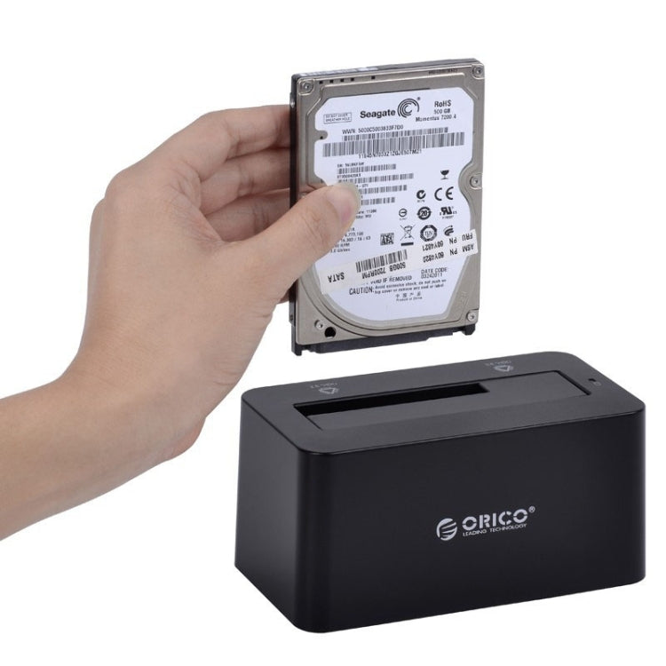 Frendorf | ORICO 6619US3 5Gbps Super Speed USB 3.0 zu SATA Festplatten-Dockingstation für 2,5 Zoll / 3,5 Zoll Festplatte (Schwarz)