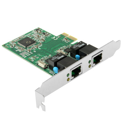 Frendorf | PCI-Express Dual Gigabit Ethernet Controller Karte Adapter 2 Port RJ45 10/100/1000 BASE-T (IO-PCE8111-2GLAN)