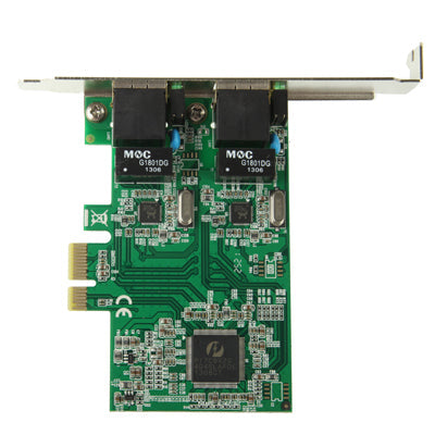 Frendorf | PCI-Express Dual Gigabit Ethernet Controller Karte Adapter 2 Port RJ45 10/100/1000 BASE-T (IO-PCE8111-2GLAN)