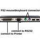 Frendorf | Hi-speed USB 2.0 Dockingstation mit 8 Anschlüssen (2xUSB 2.0 + PS2 Maus + PS2 Tastatur + RS232 + DB25 + LAN + Upstream), Schwarz(Black)
