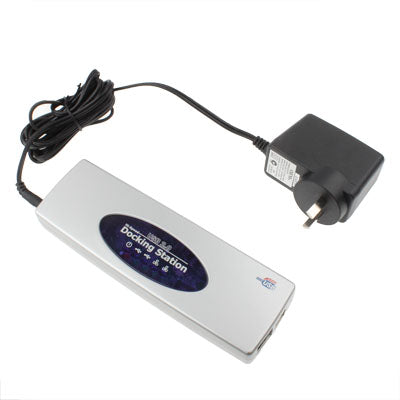 Frendorf | Hi-speed USB 2.0 Docking Station mit 8 Ports (2xUSB 2.0 + PS2 Maus + PS2 Tastatur + RS232 + DB25 + LAN + Upstream),Silber(Silver)