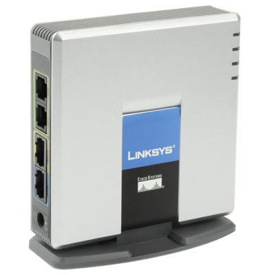 Frendorf | Entsperrter LINKSYS SPA2102 VOIP PSTN Telefonadapter mit 2x FXS + WAN-Port