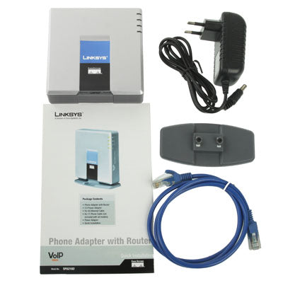 Frendorf | Entsperrter LINKSYS SPA2102 VOIP PSTN Telefonadapter mit 2x FXS + WAN-Port