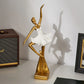 Balletttänzer Figurine Nordisch Einfach Schreibtischdekoration Moderne Wohnaccessoires Leichte Luxus Kunst Bürowein-Schrankdekoration