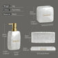 Frendorf | LustraPearl Badezimmer-Set 3-teilig | Elegantes Perlmutt-Design | Luxuriöse Badaccessoires