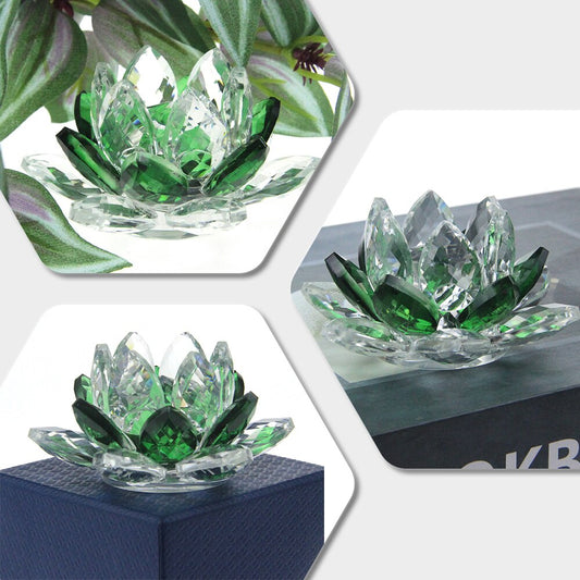 Kristall Lotus Blume Handwerk Glas Briefbeschwerer Hause Dekoration Ornamente Figuren Hause Hochzeit Party Decor Geschenke Souvenir
