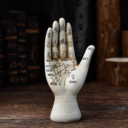 Frendorf | Zodiac-Symbole Mystische Palmistry Hand Skulptur